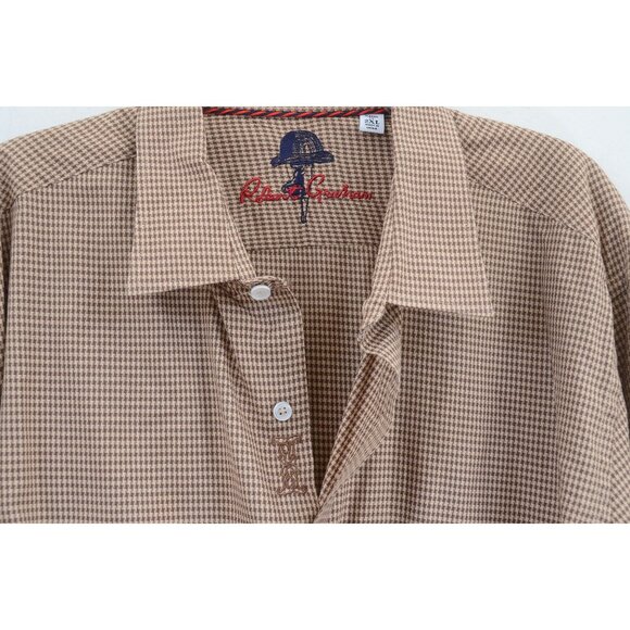 Robert Graham Men's Big & Tall 2XL Flip Cuff Long Sleeve Button Shirt - Picture 4 of 9
